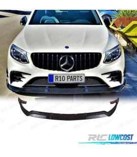 SPOILER LAME DE PARE-CHOCS AVANT MERCEDES GLC X253 15-18 NOIR BRILLANT