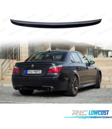 AILERON BECQUET BMW E60 LOOK M5 NOIR BRILLANT