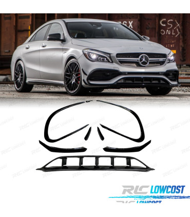 SPOILER LAME DE PARE-CHOCS AVANT MERCEDES CLA W117 16-19 LOOK AMG CLA45
