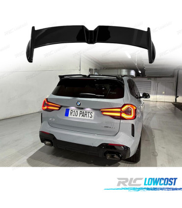 AILERON BECQUET LAME DE COFFRE BMW X3 G01 G07 17- NOIR BRILLANT LOOK M