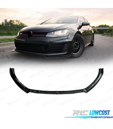 SPOILER LIP VOLKSWAGEN GOLF 7 12-16 NOIR BRILLANT