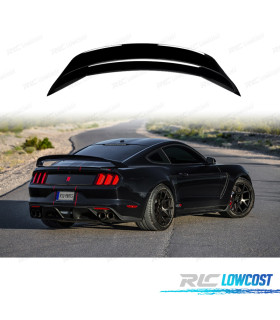 AILERON SPOILER FORD MUSTANG 15-20 LOOK GT350 R NOIR BRILLANT