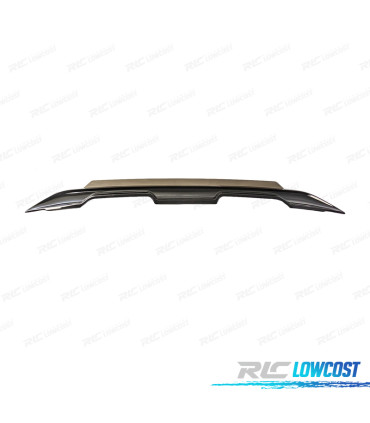 SPOILER AILERON FORD MUSTANG 15-23 LOOK GT500 WICKER BILL NOIR MAT