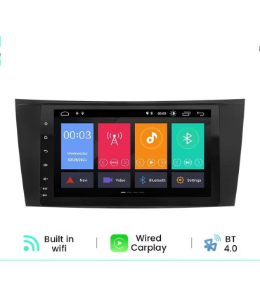 AUTORADIO GPS ANDROID 12 POUR MERCEDES CLS W219 05-06 E W211 02-08