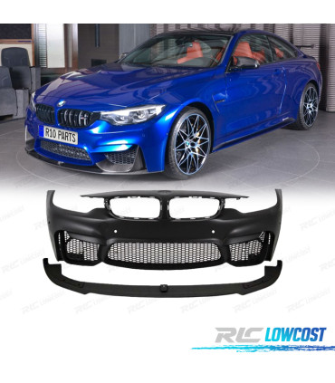 PARE-CHOCS AVANT BMW F32 F33 F36 13-18 LOOK M4 PDC + LÈVRE DE SPOILER