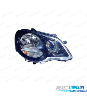 PHARE DROIT VOLKSWAGEN VW POLO VI 05-09 NOIR