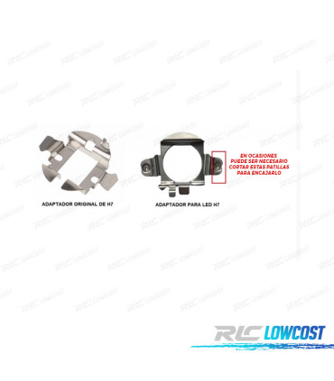 ADAPTATEUR KIT DE LAMPE LED H7 POUR MERCEDES