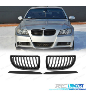 CALANDRES BMW E90 05-08 NOIR + PATTES