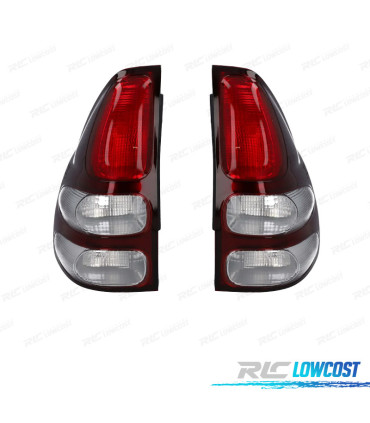 FEUX ARRIÈRE TOYOTA LAND CRUISER FJ120 03-08 BLANC ROUGE