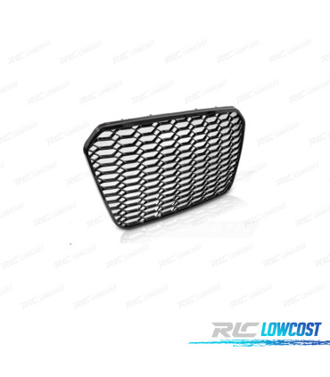 GRILLE AUDI A6 C7 4G 11-14 LOOK RS6 2020 NOIR BRILLANT