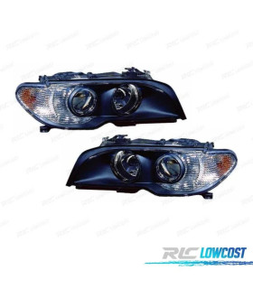 PHARES BMW E46 COUPÉ FOND NOIR + CLIGNOTANTS