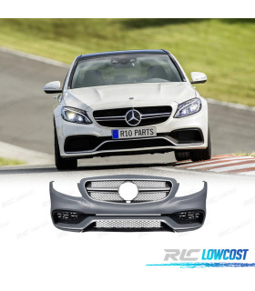 PARE-CHOCS AVANT MERCEDES CLASSE C W205 14-18 LOOK AMG + CALANDRE
