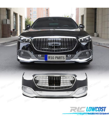 PARE-CHOCS AVANT MERCEDES CLASSE S W223 20-23 LOOK MAYBACH PDC