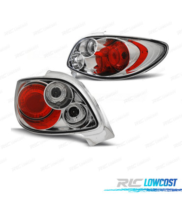 FEUX ARRIÈRE PEUGEOT 206 CC 98-09 EFFET CHROMÉ STYLE LEXUS