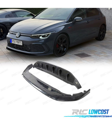 SPOILER LAME PARE-CHOCS AVANT VOLKSWAGEN VW GOLF MK8 NOIR BRILLANT