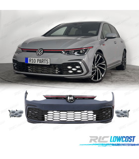 PARE-CHOCS AVANT VOLKSWAGEN VW GOLF 8 LOOK GTI + FEUX ANTIBROUILLARD