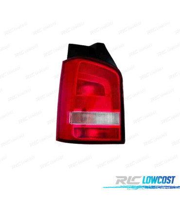 FEU ARRIÈRE GAUCHE VOLKSWAGEN VW TRANSPORTER T5 1P 10-15 BLANC ROUGE