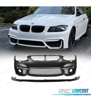 PARE CHOCS AVANT BMW E92 06-10 LOOK M4 PDC SRA GRILLES ANTIBROUILLARD + SPOILER LIP