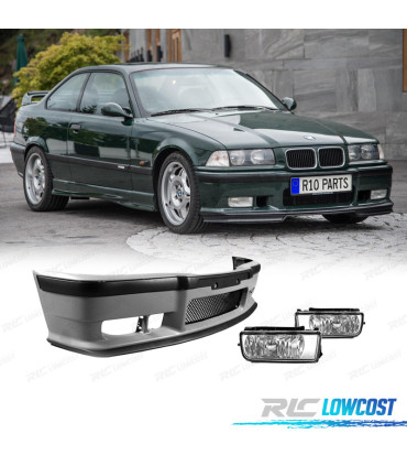 PARE CHOCS BMW E36 LOOK M3 + ANTIBROUILLARD TRANSPARENT