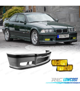 PARE CHOCS BMW E36 LOOK M3 + ANTIBROUILLARD JAUNE