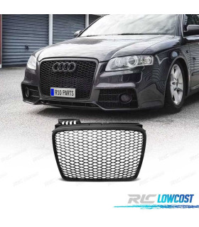 CALANDRE AUDI A4 B7 04-07 LOOK RS NOIR MATE