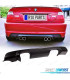 DIFFUSEUR ARRIÈRE BMW E46 98-05 LOOK M3 CSL DOUBLE SORTIE