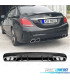 DIFFUSEUR MERCEDES CLASSE C W205 AMG BERLINE 14-17 NOIR BRILLANT + 2 EMBOUTS D'ÉCHAPPEMENT AMG