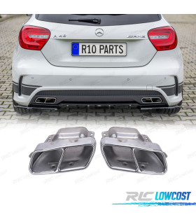 EMBOUTS D'ÉCHAPPEMENT MERCEDES CLASSE A W176 CLA W117 GLA X156 LOOK A45 AMG