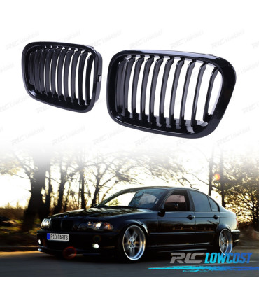 CALANDRES BMW E46 4P 98-01 NOIR BRILLANT