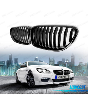 CALANDRES BMW F06 F12 F13 11-18 LOOK PERFORMANCE NOIR BRILLANT