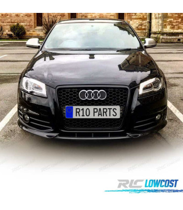 CALANDRE AUDI A3 8P 08-12 NOIR BRILLANT LOOK RS3