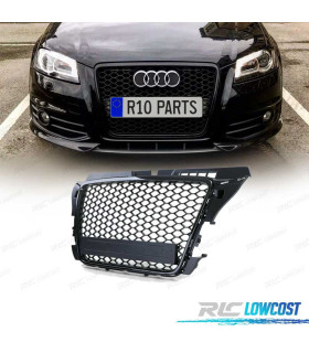 CALANDRE AUDI A3 8P 08-12 NOIR BRILLANT LOOK RS3