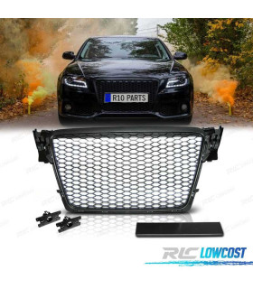 CALANDRE AUDI A4 B8 08-11 NOIR MAT LOOK RS