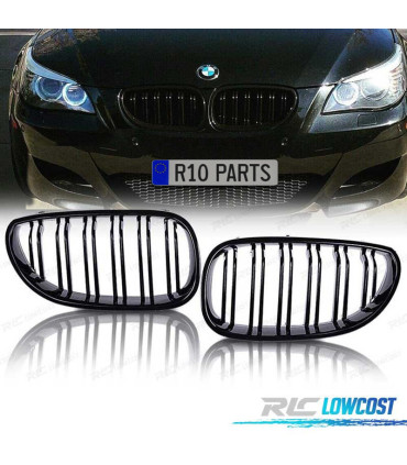 DOUBLE CALANDRE BMW E60 03-10 NOIR BRILLANT LOOK M5