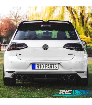 AILERON BECQUET SPOILER TOIT VOLKSWAGEN VW GOLF 7 7.5 LOOK OETTINGER NOIR BRILLANT