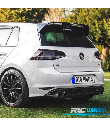 AILERON BECQUET SPOILER TOIT VOLKSWAGEN VW GOLF 7 7.5 LOOK OETTINGER NOIR BRILLANT