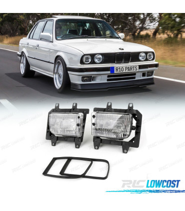 PHARES ANTIBROUILLARD BMW E30 BLANC
