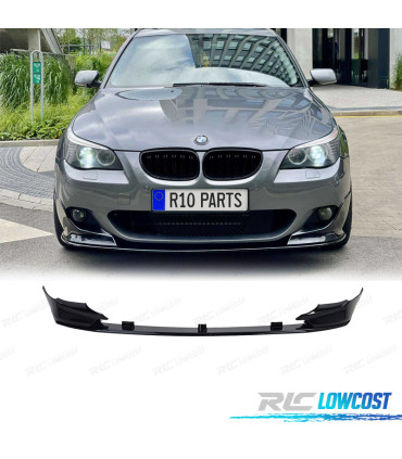 SPOILER LAME AVANT BMW E60 E61 03-10 LOOK M PERFORMANCE NOIR BRILLANT
