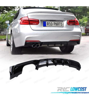 DIFFUSEUR BMW F30 F31 11-18 LOOK M PERFORMANCE NOIR BRILLANT