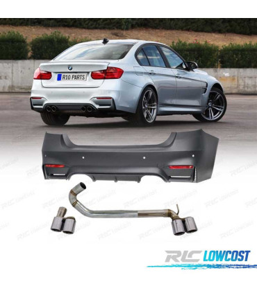 PARE-CHOCS ARRIÈRE BMW F30 LOOK M3 11-18 + EMBOUTS D´ÉCHAPPEMENT