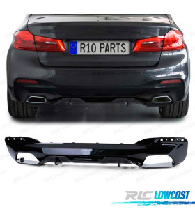 DIFFUSEUR ARRIÈRE BMW G30 G31 16- LOOK M PERFORMANCE NOIR BRILLANT