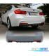 PARE-CHOCS ARRIÈRE BMW F30 LOOK M PERFORMANCE DOUBLE SORTIE DES DEUX CÔTÉS PDC