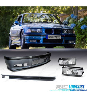 KIT CARROSSERIE DIFFUSEUR BMW E36 LOOK M3 PARE-CHOCS + DIFFUSUER + ANTIBROUILLARD