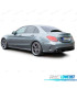 DIFFUSEUR MERCEDES CLASSE C W205 BERLINE 18-21 LOOK AMG NOIR BRILLANT +EMBOUT D´ÉCHAPPEMENT