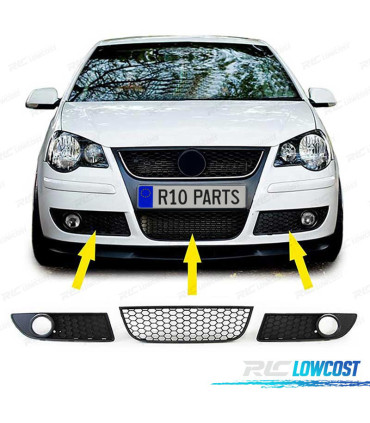 GRILLES VOLKSWAGEN VW POLO 05-09 INFÉRIEUR BROUILLARD