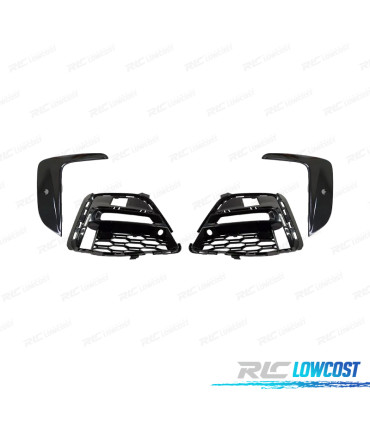 GRILLES BROUILLARD BMW G20 19-22 LOOK M TECH NOIR BRILLANT