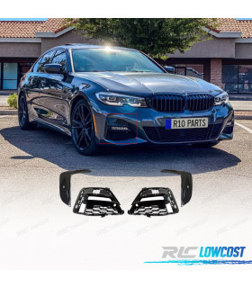 GRILLES BROUILLARD BMW G20 19-22 LOOK M TECH NOIR BRILLANT
