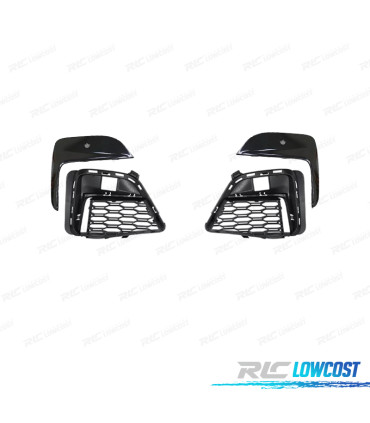 GRILLES DE PARE CHOCS BMW G20 19-22 LOOK M NOIR BRILLANT