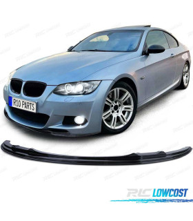 SPOILER LAME AVANT BMW E92 E93 06-10 LOOK M NOIR BRILLANT