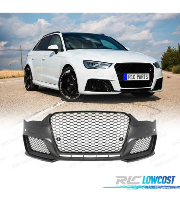 PARE CHOCS FRONTAL AUDI A3 8V 12-16 LOOK RS3 SRA PDC